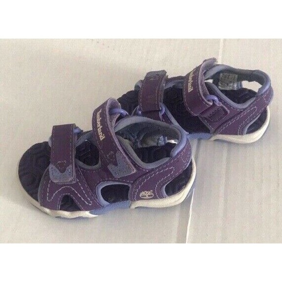 Timberland | Adventure Seeker Toddler Girls 5M Purple Sandals Open Toe Shoes - Picture 3 of 9